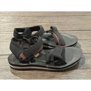 Teva Womens 8 Shoes Original Universal Trail Sandals Black Hiking Outdoor GUC‎